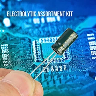 Assortiment elektrolytische condensatoren 100 stuks 10 waarden 10v-63v 10uf-470uf