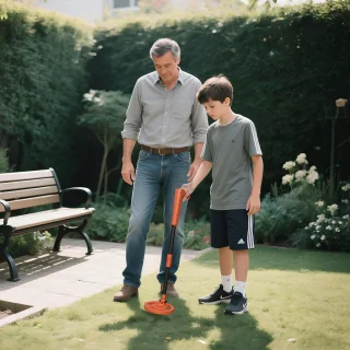 Aufun Kinderdetector metaaldetector hand-held oranje