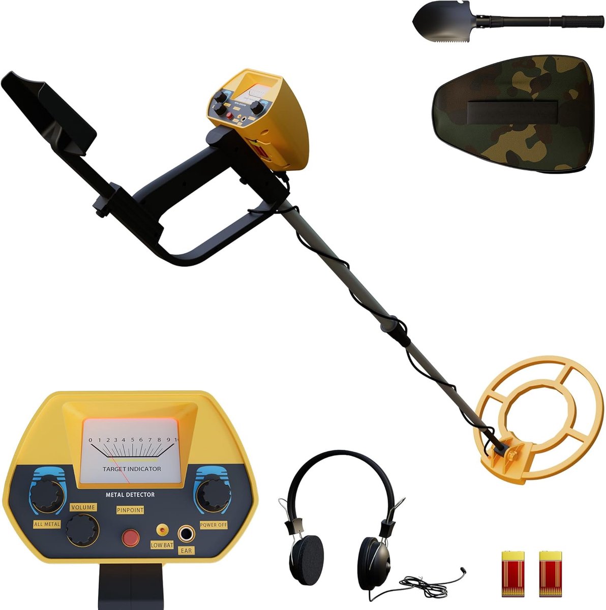 De Aufun Kinderdetector Metaaldetector Verstelbaar 80-105cm in één oogopslag