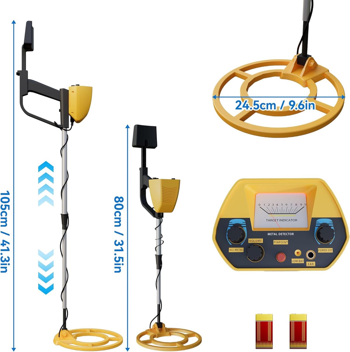 Wat vinden we goed aan de Aufun Kinderdetector Metaaldetector Verstelbaar 80-105cm