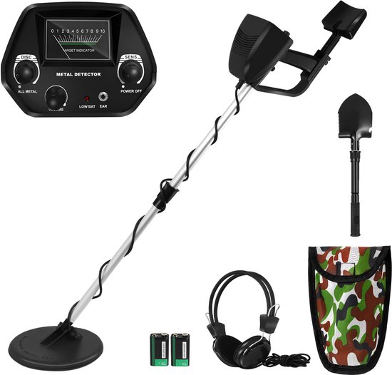 Aufun Kindermetaaldetector Handheld Met LCD-Scherm En Schep