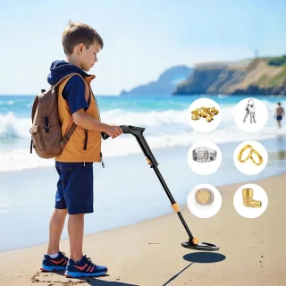 Bedee Metaaldetector voor Kinderen Oranje/Zwart