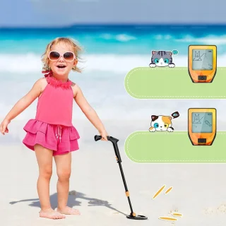 Bedee Metaaldetector voor Kinderen Zwart Oranje