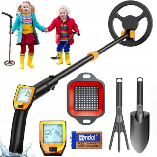 Bedee Metaaldetector voor Kinderen Zwart Oranje