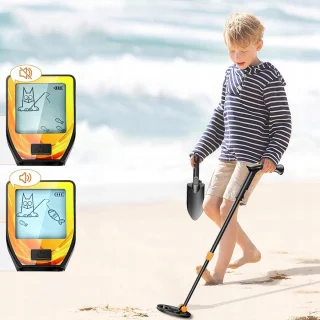 Bedee Metaaldetector voor Kinderen Zwart Oranje