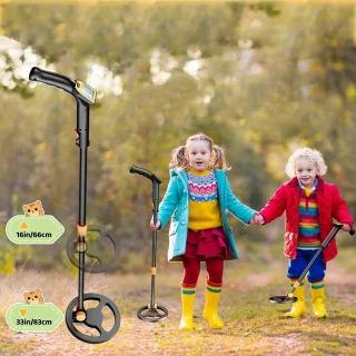 Bedee Metaaldetector voor Kinderen Zwart Oranje
