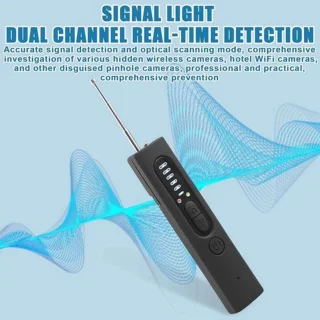Bedwantsendetector verborgen cameravinder RF-signaal insectendetector anti-spy anti-opname detector trackerdetector voor GPS locator tracker afluisterapparaat en draadloze Wantsdetector.