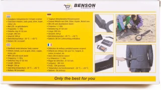 Benson Metaaldetector Draagbaar 39 cm