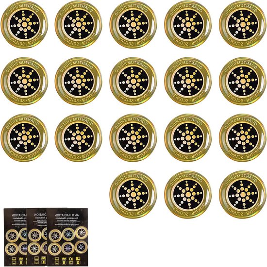 Beschermende stickers EMF 18 stuks goudkleurig review