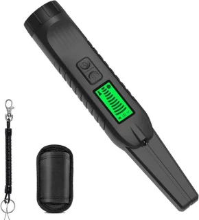 Beveiligingsstaaf metaaldetector zwart