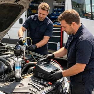 Brandstoflekdetector voor motorcilinder 26,8 cm