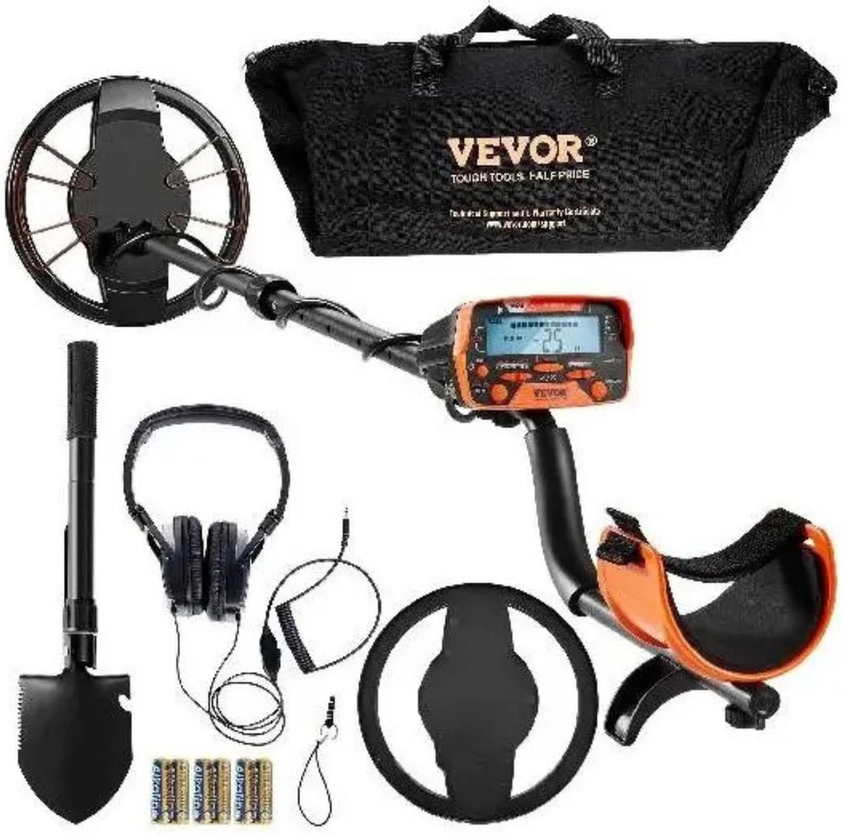 De BTD Metaaldetector Set 25,4 cm LCD Scherm Oplaadbaar in één oogopslag