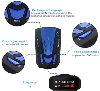 CAR 360° GPS Laser Radar Detector