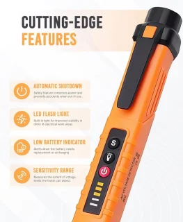 Contactloze AC-spanningstester 12–1000 V