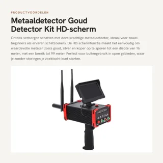 Dailygoods metaaldetector hd-scherm