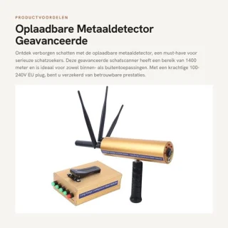 Dailygoods oplaadbare metaaldetector