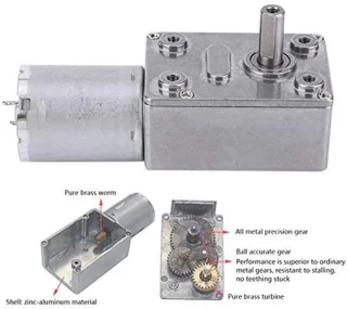 DC 24V microtype wormwielmotor