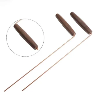 Detector staven - 29x12 cm - koperkleurig