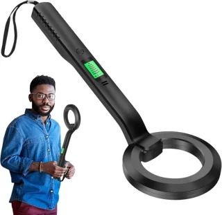 Draagbare metaaldetector gouden muntzoeker - zwart