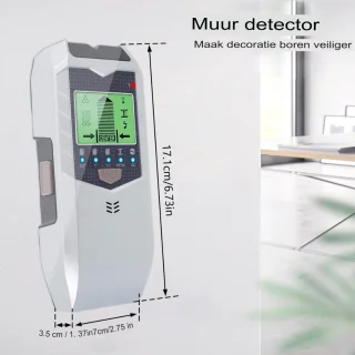 Dutchers 5-in-1 Elektronische Wandscanner met LCD-scherm