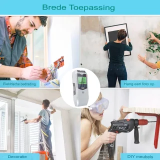 Dutchers 5-in-1 Elektronische Wandscanner met LCD-scherm