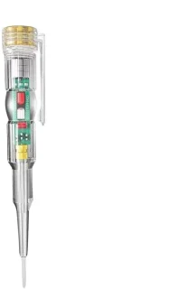 Elektrische tester pen - 15 x 2.5 cm - zwart
