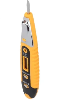 Elektrische tester spanningszoeker 12-250v geel
