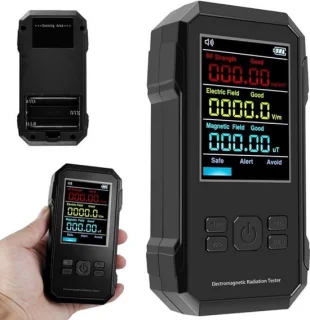 Elektromagnetische detector stralingsmeter met geluidsalarm