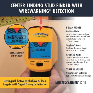 Elektronische Muurscanner en Metaaldetector