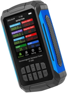 Emf-meter stralingsdetector zwart