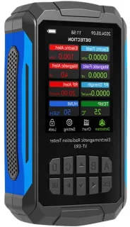 Emf-meter stralingsdetector zwart