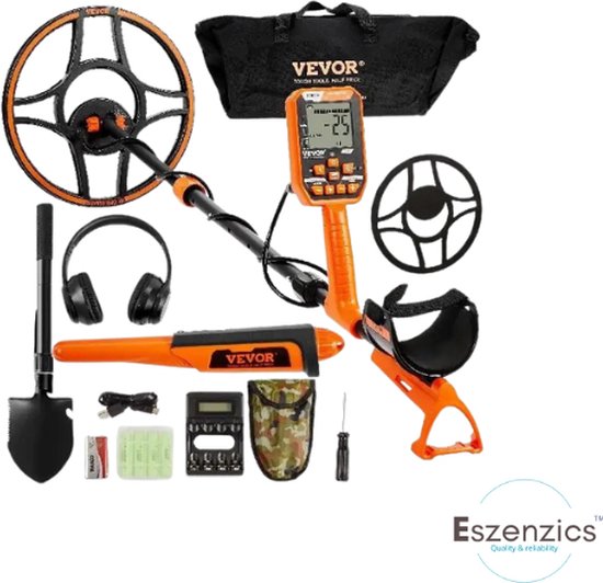 Eszenzics Professionele Metaaldetector Spoel 30 cm Oplaadbaar IP68 Bluetooth review