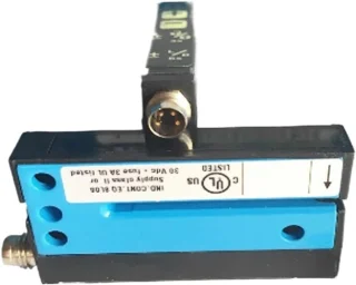 Fotoelektrische sensor etiketteerapparaat transparant