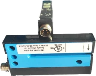 Fotoelektrische sensor etiketteerapparaat transparant