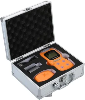 Gasdetector 4-in-1 luchtkwaliteit monitor - zwart oranje