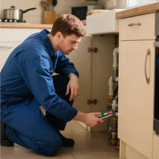 Gasdetector lekdetector brandbaar gas alarm zwart