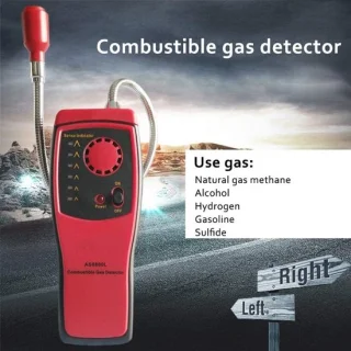 Gasdetector lekzoeker alarm halfgeleidersensor zwart