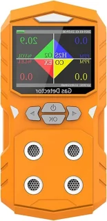 Gasdetector luchtkwaliteit monitor - multi gas monitor - oranje