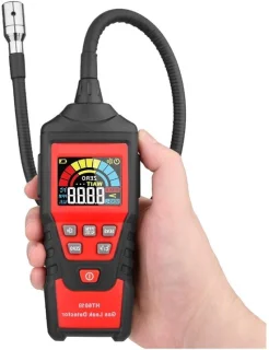 Gasdetector luchtkwaliteitsmeter zwart