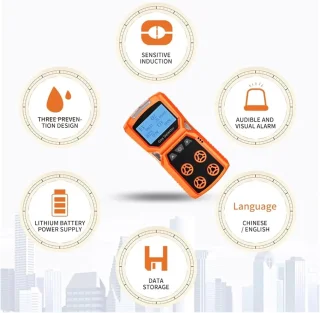 Gasdetector - Oranje - 850 g