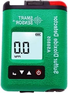 Gasdetector SO2 giftige gassen monitor zwart