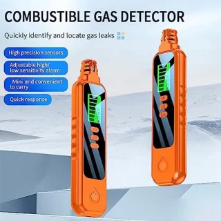 Gaslek detector aardgas alarm oranje