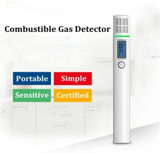 Gaslekdetector brandbaar gas alarm wit