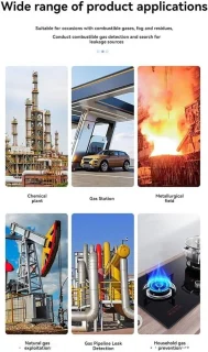 Gaslekdetector brandbaar gas zwart