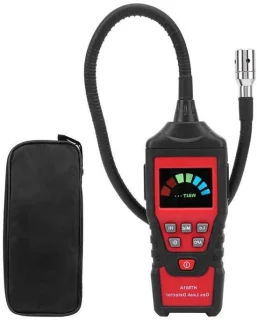 Gaslekdetector met sonde, zwart