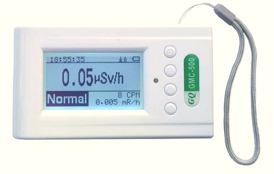 Geigerteller stralingsdetector voor binnen en buiten