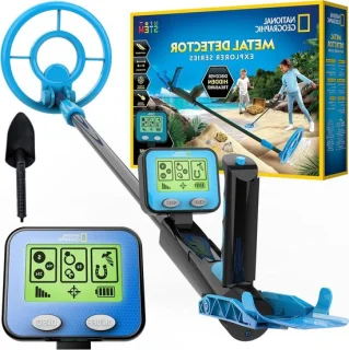 Goudzoeker metaaldetector met waterdichte spoel - 18,8 cm - Grijs