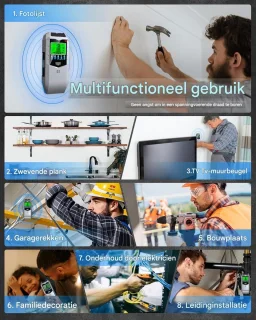 Gsedaox Leidingdetector Wandscanner