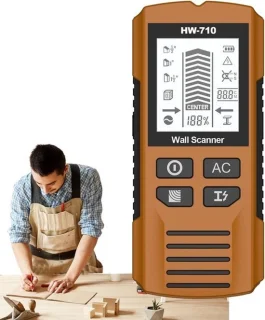 Handbediende metaaldetector wandscanner