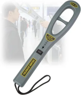 Handheld metaaldetector zwart 37.5 cm